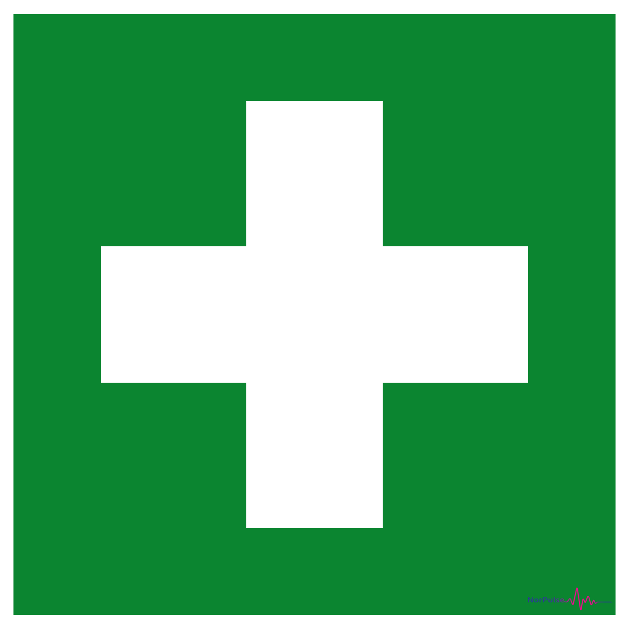 Førstehjelp - Klistermerke