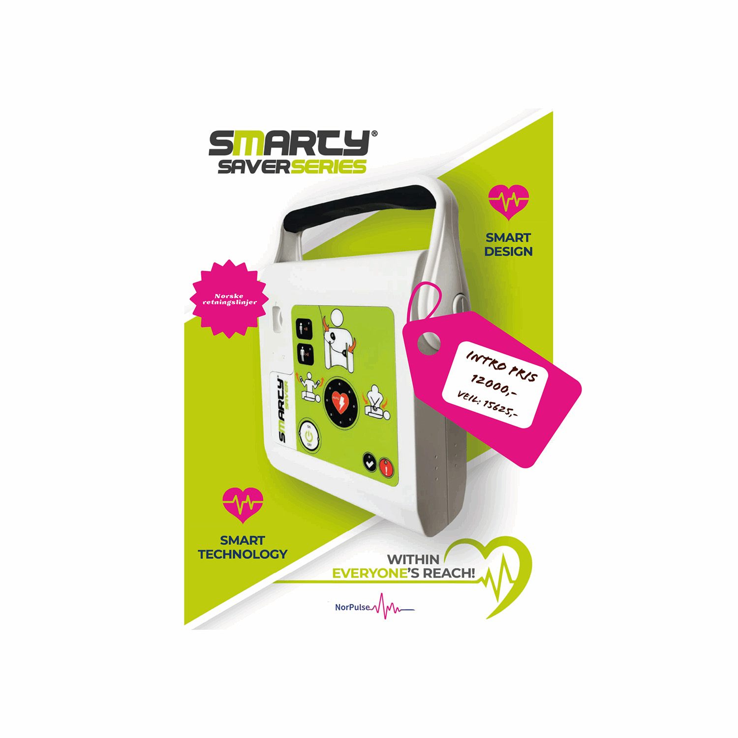 A.M.I Italia SmartySaver hjertestarter
